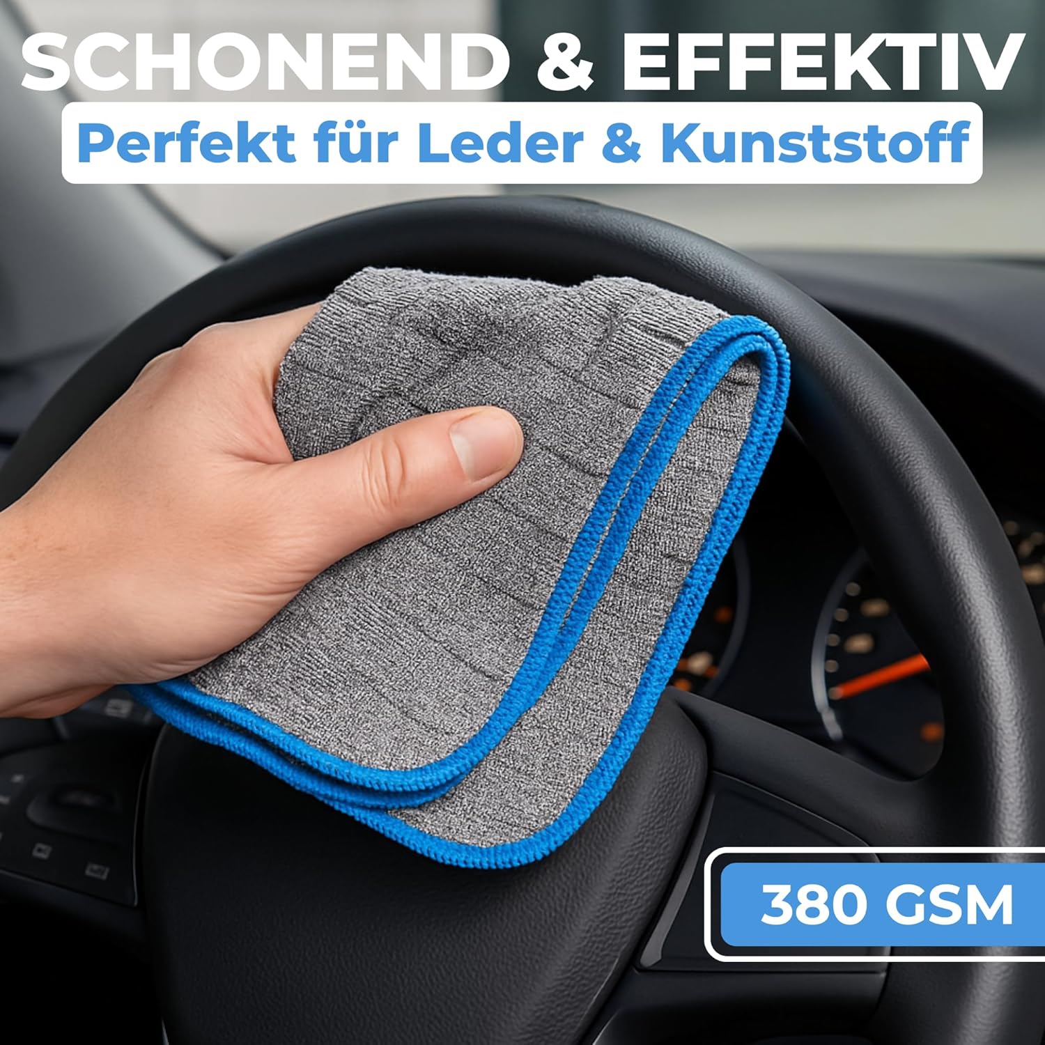 Allround Mikrofasertuch 380 GSM - Q1 | 6 Stück