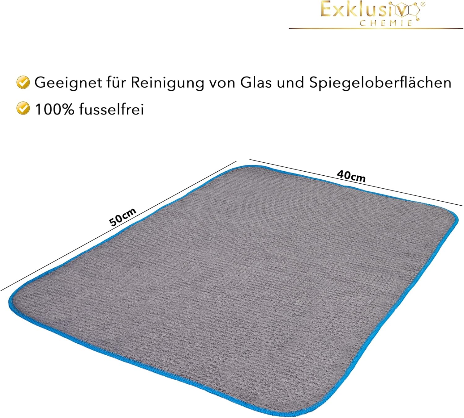 Waffeltuch 320 GSM - Q5 + Handpolierschwamm - 40 x 40 cm