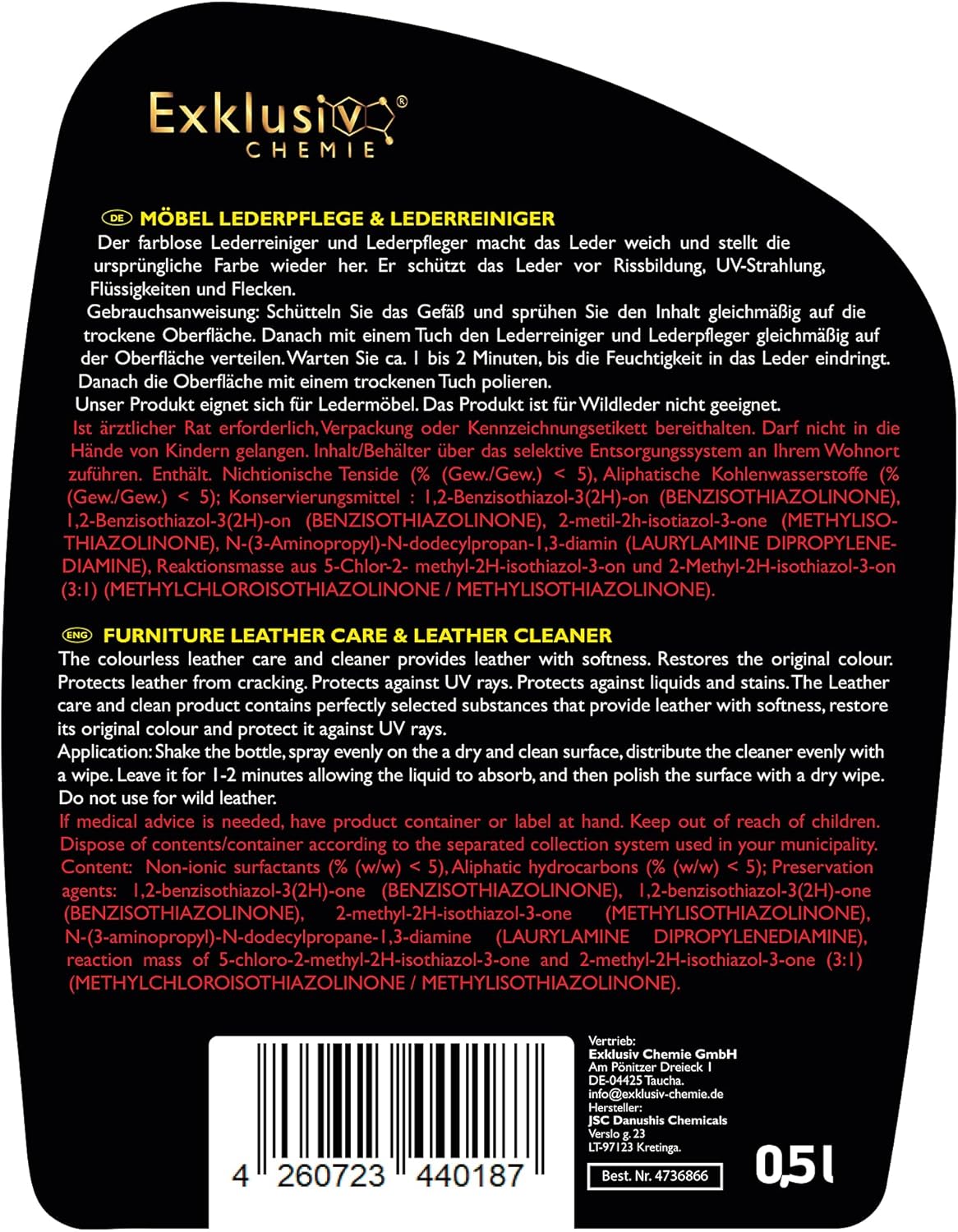 Kunstleder Pflege & Reiniger