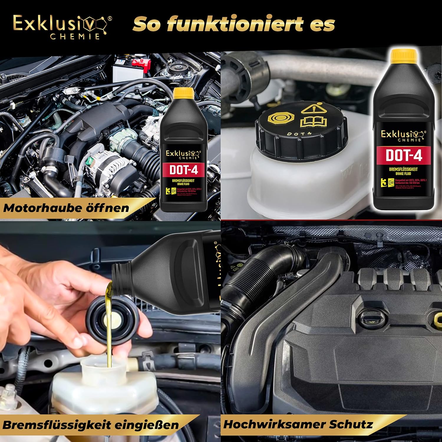 Bremsflüssigkeit DOT-4 1 Liter