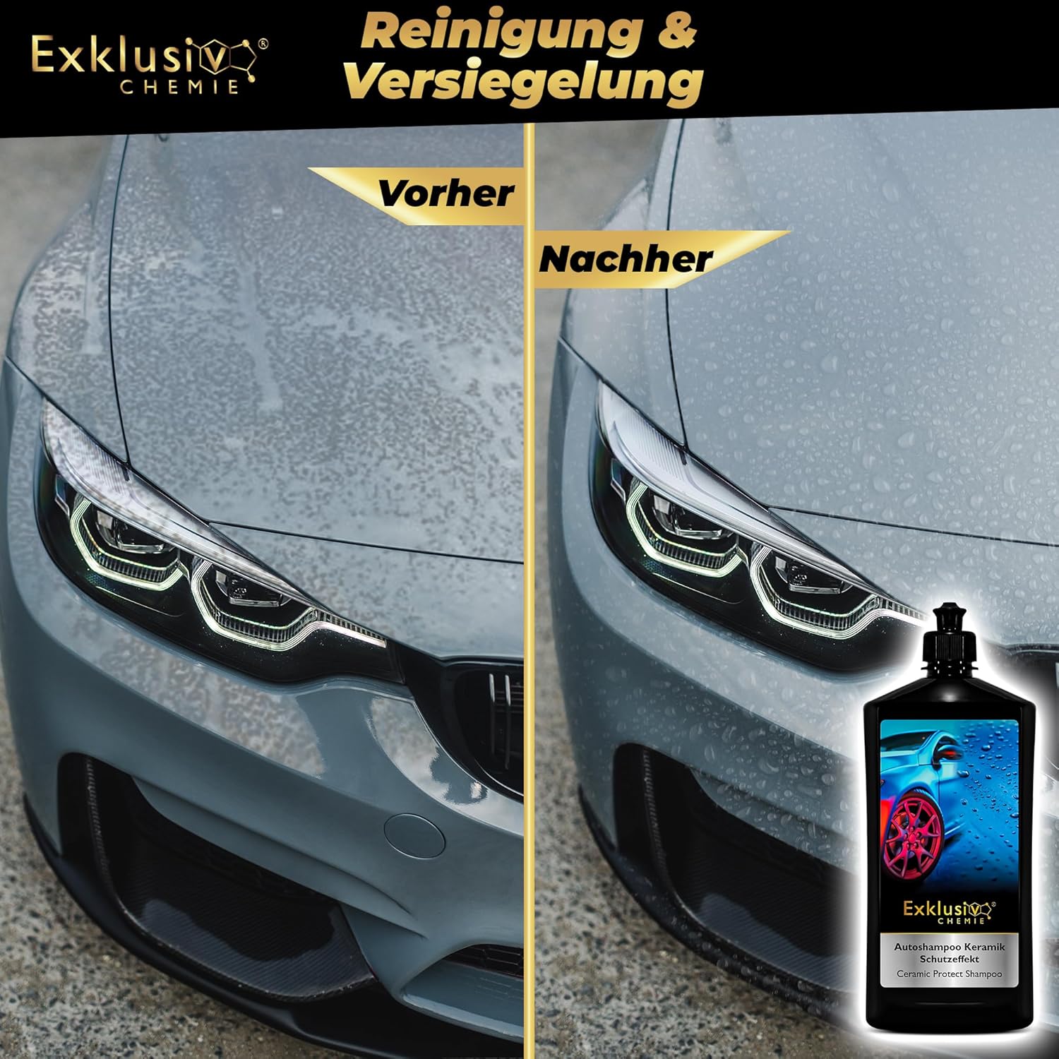 Autoshampoo Keramik Schutzeffekt