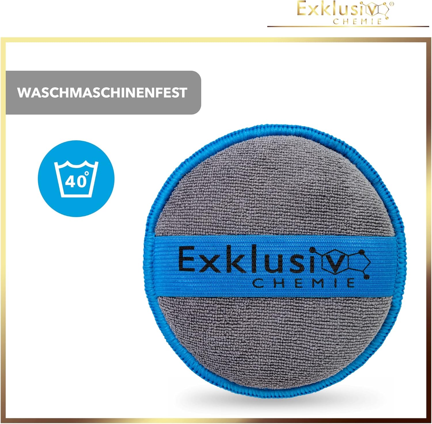 Handpolierschwamm Pad 4 Stück + Mikrofasertuch Q1 GSM 380