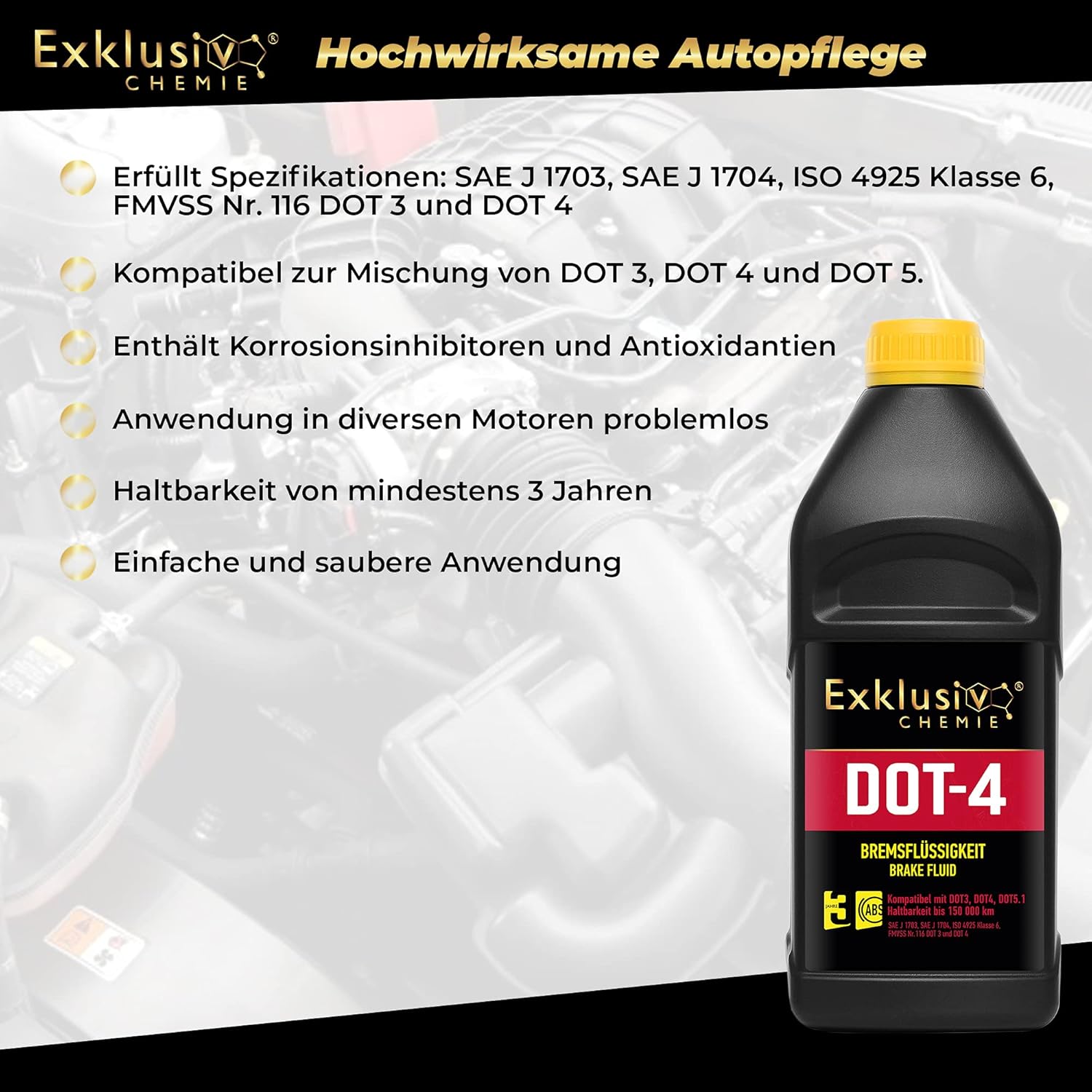 Bremsflüssigkeit DOT-4 1 Liter